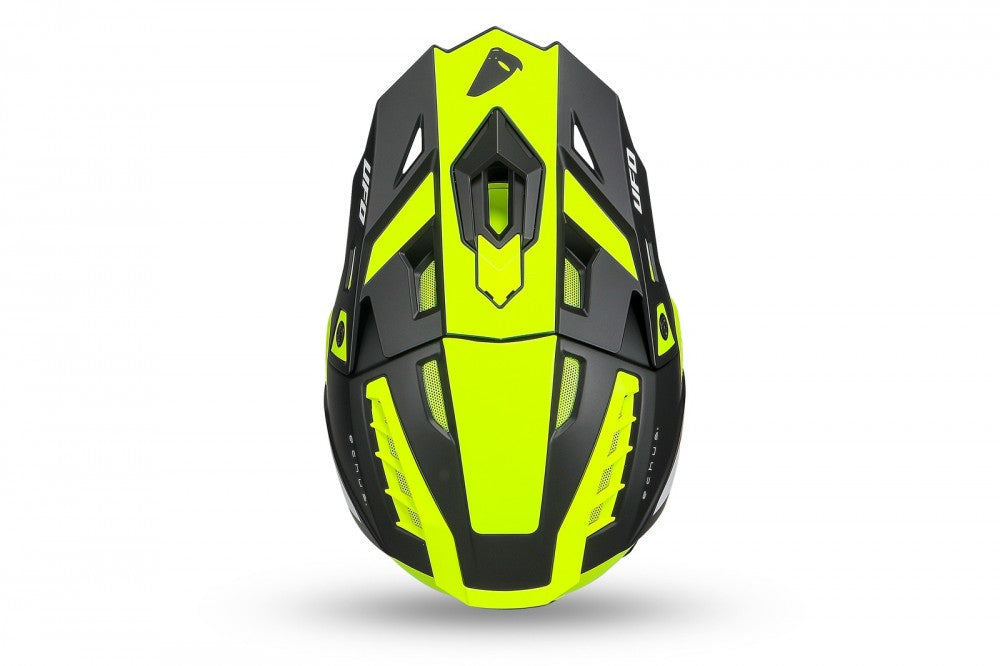 CASCO MOTOCROSS UFO ECHUS GIALLO FLUO E NERO
