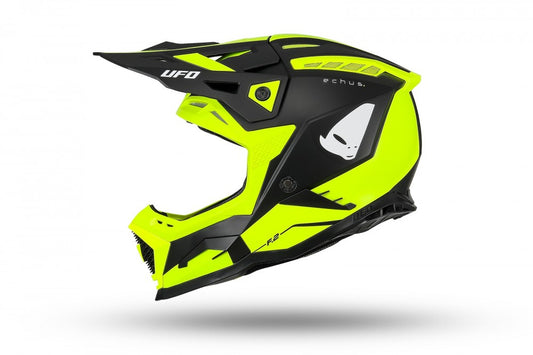 CASCO MOTOCROSS UFO ECHUS GIALLO FLUO E NERO