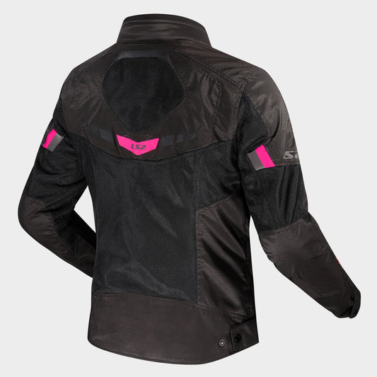 Giacca moto DONNA LS2 Garda Air NERO ROSA