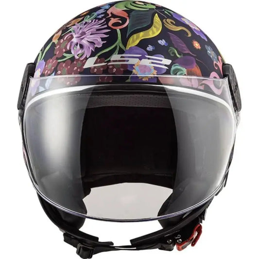 Casco Jet Ls2 OF558 Sphere Lux II Bloom Blu Rosa Opaco