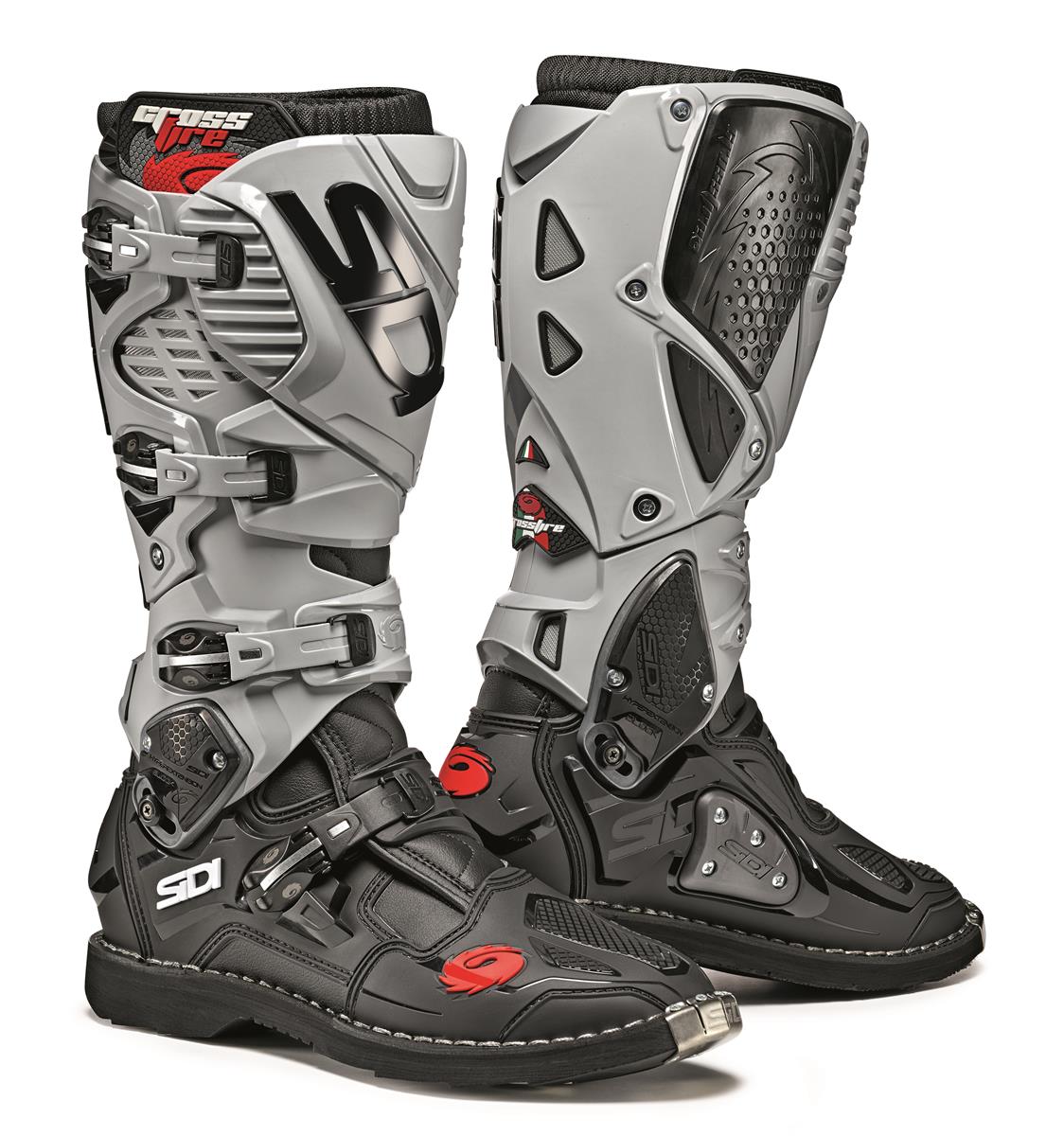 Stivali Cross Enduro SIDI CROSSFIRE 3 Bianco Grigio