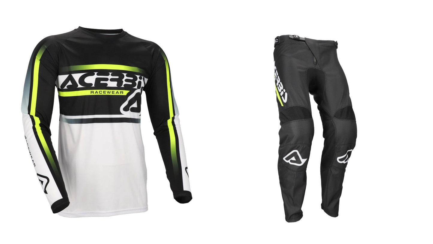Completo Motocross Enduro Acerbis Linear LOGO NERO