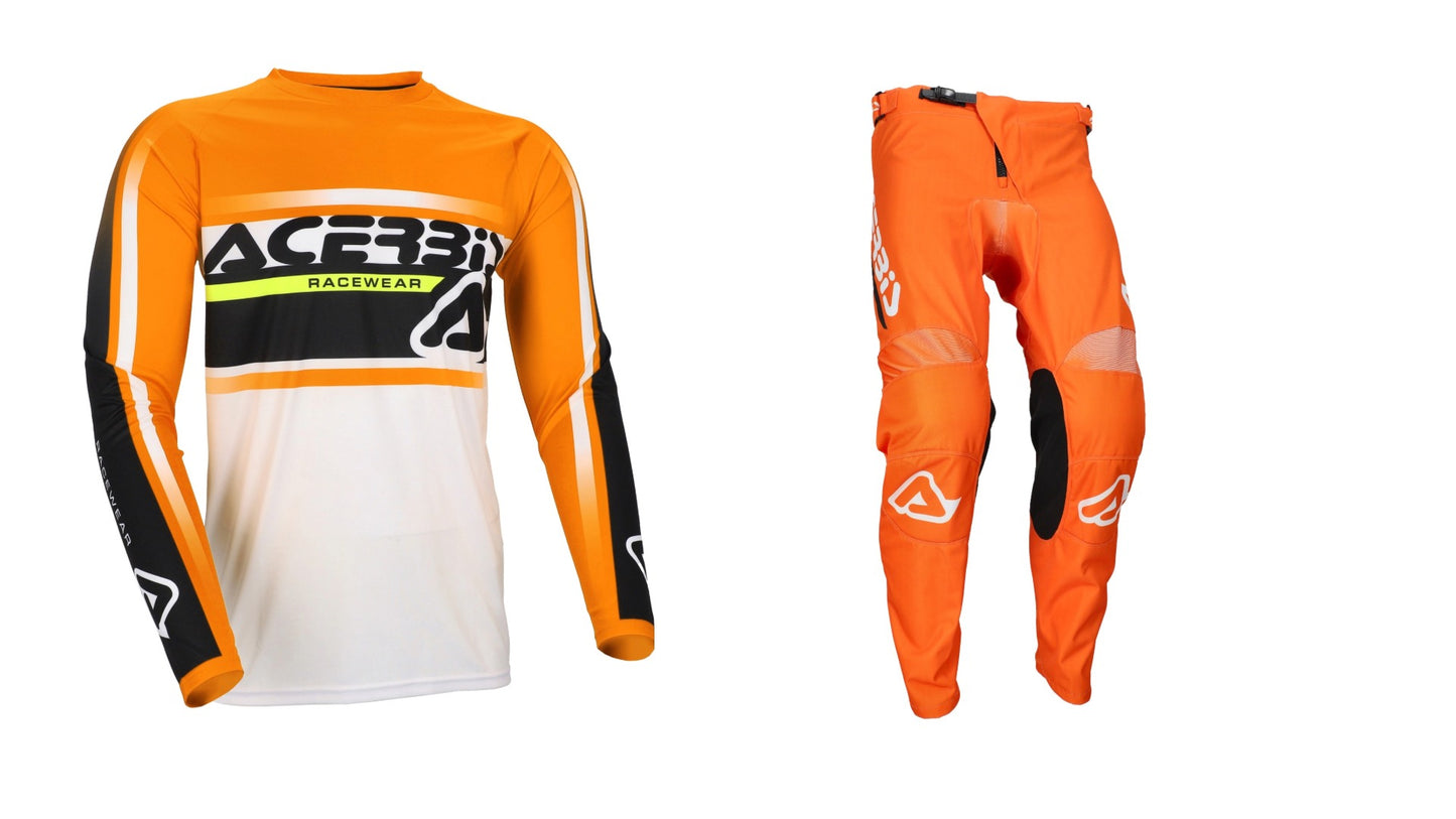 Completo Motocross Enduro Acerbis Linear LOGO ARANCIO