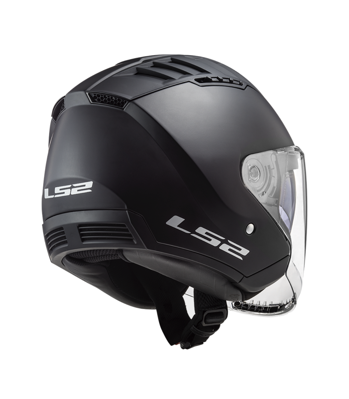 CASCO JET LS2 COPTER II NERO OPACO
