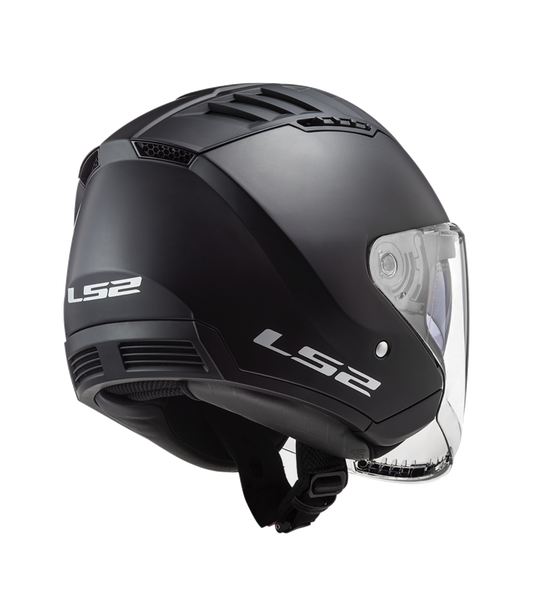 CASCO JET LS2 COPTER II NERO OPACO