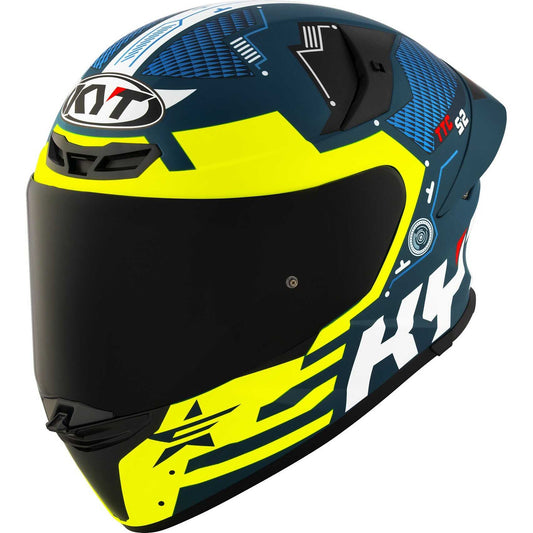 Casco Moto Integrale Kyt TT-REVO FUSELAGE Giallo Opaco