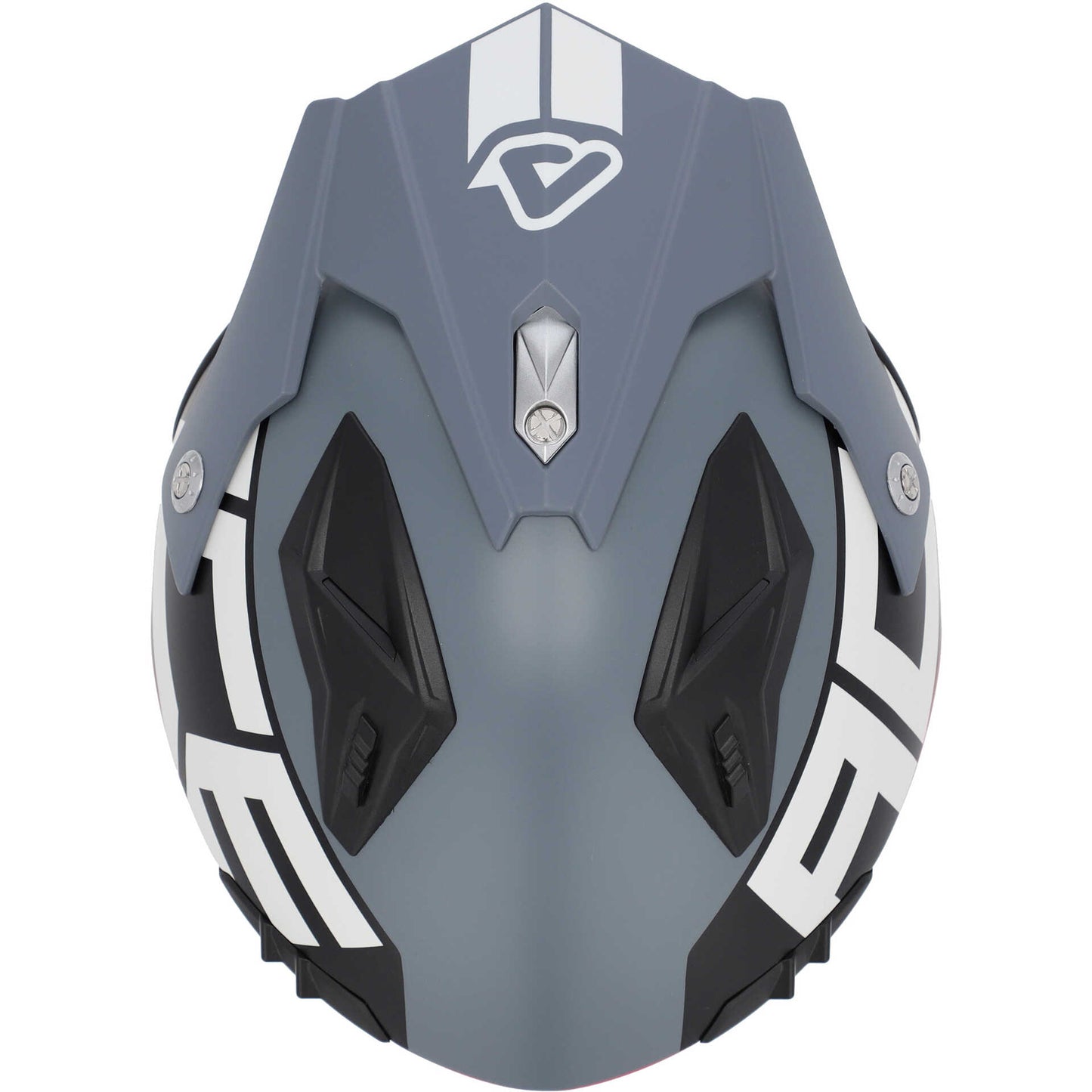 Casco Moto Jet Acerbis Aria 2206 Graphic Grigio Rosso