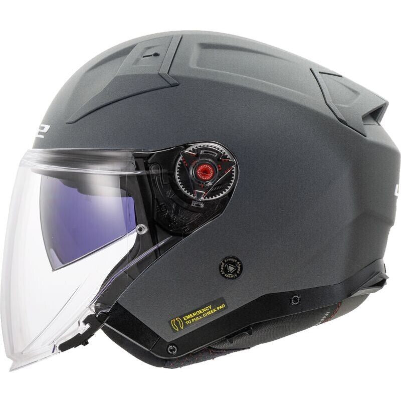 Casco Moto Jet LS2 OF603 INFINITY 2 SOLID Concrete