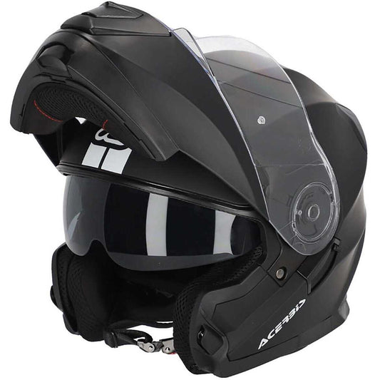 Casco Moto Modulare Acerbis Doppia Visiera SEREL 22.06 Nero Opaco