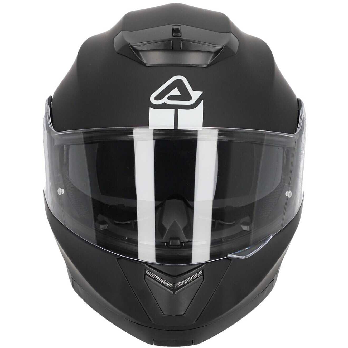 Casco Moto Modulare Acerbis Doppia Visiera SEREL 22.06 Nero Opaco