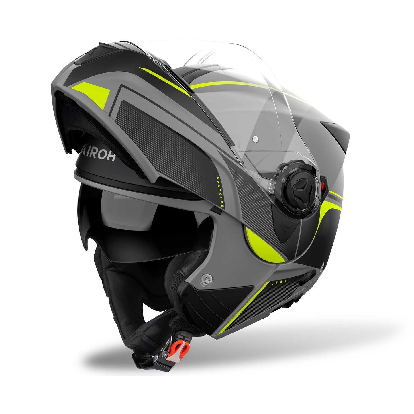 Casco Moto Modulare P/J Airoh SPECKTRE LEAF Giallo Opaco