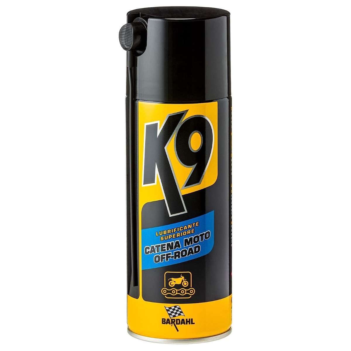 Bardahl K9 Lubrificante grasso Spray Superiore per Catena Moto da off-Road Chain Lube 400ml