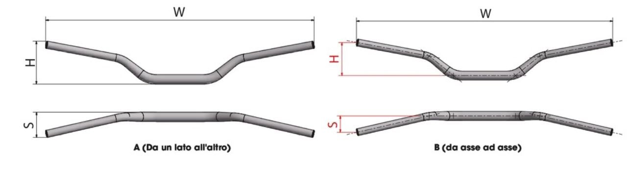Manubrio NEKEN sezione variabile nero