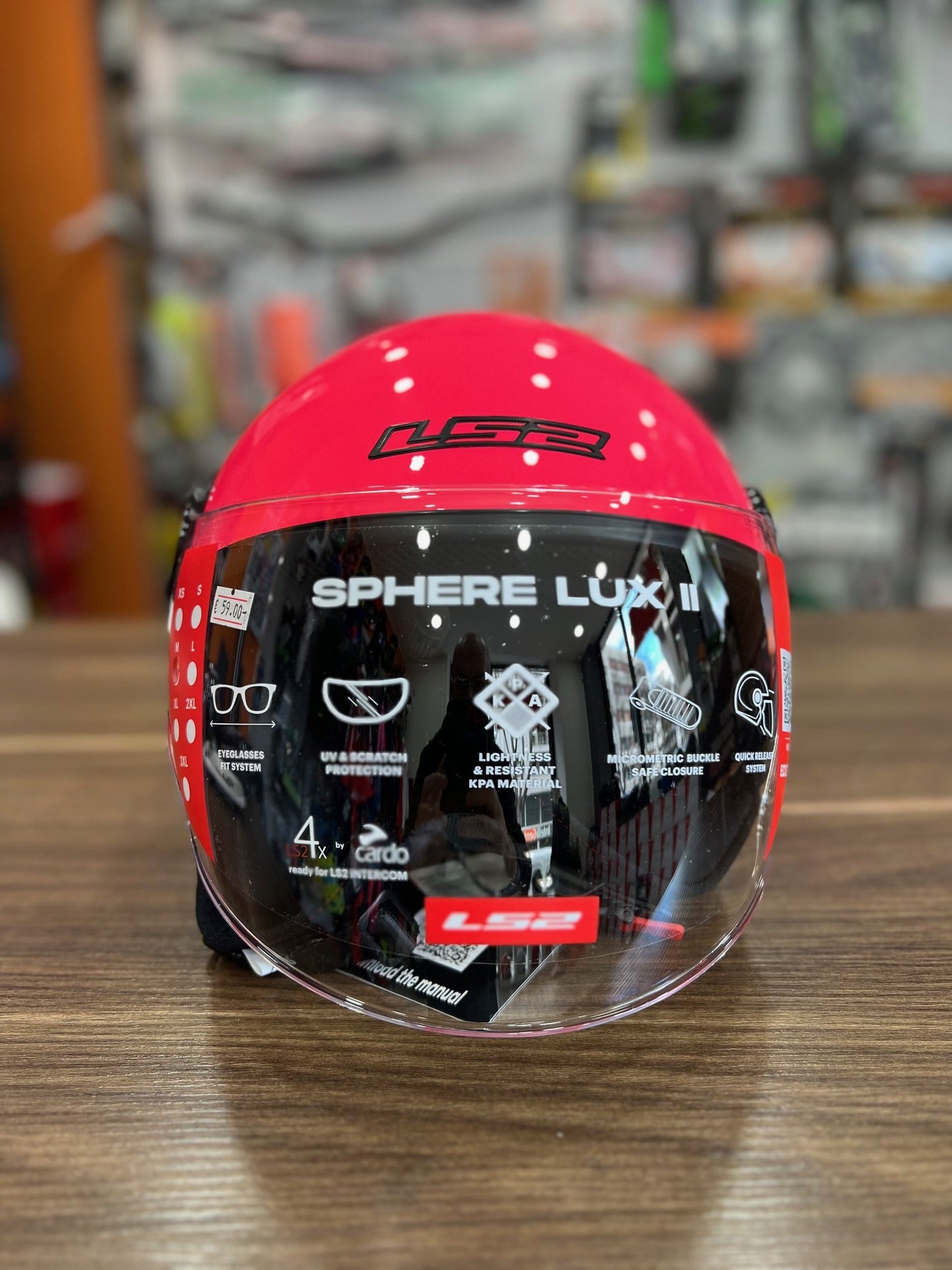 Casco Jet LS2 SPHERE LUX rosa