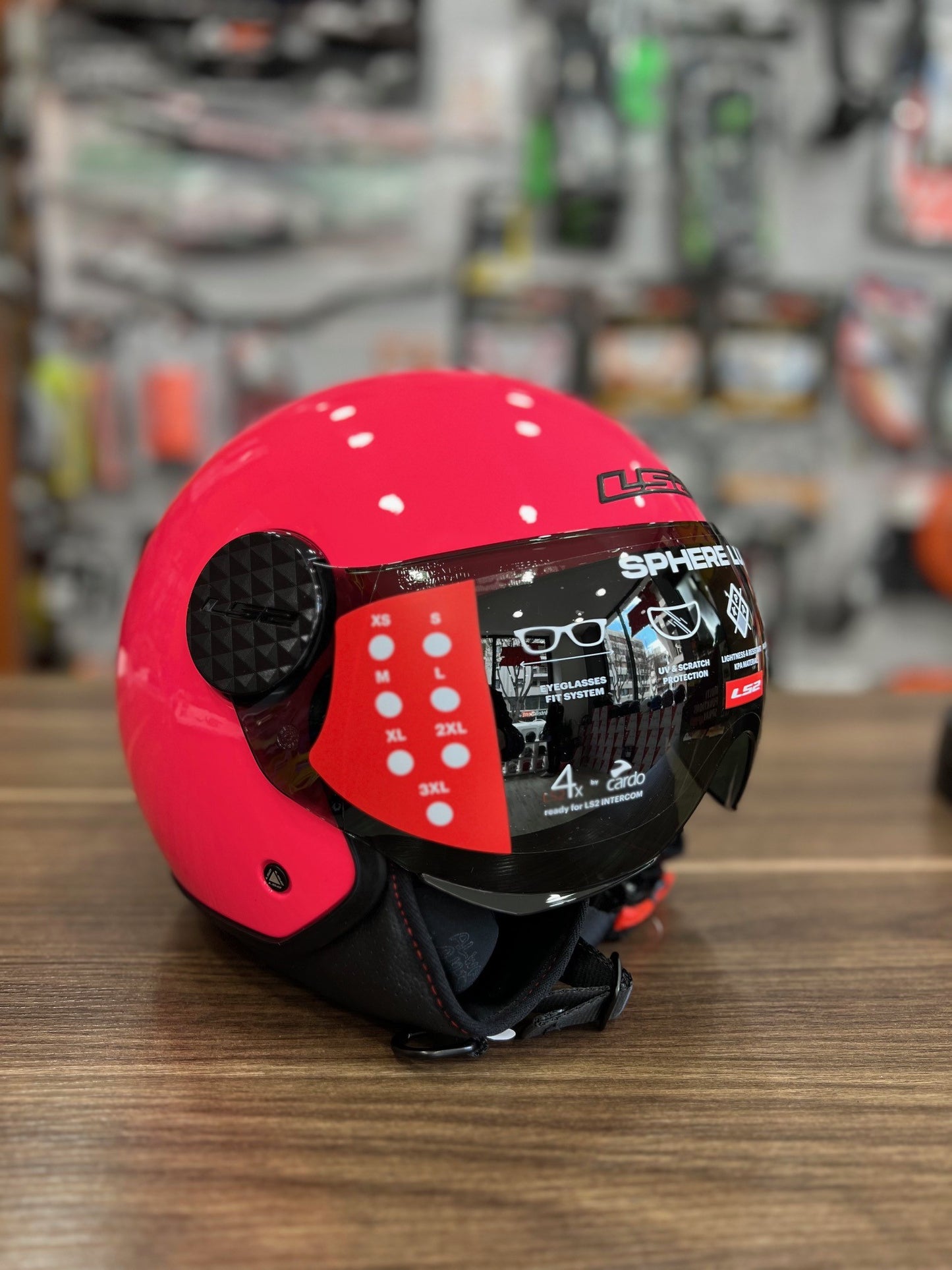 Casco Jet LS2 SPHERE LUX rosa