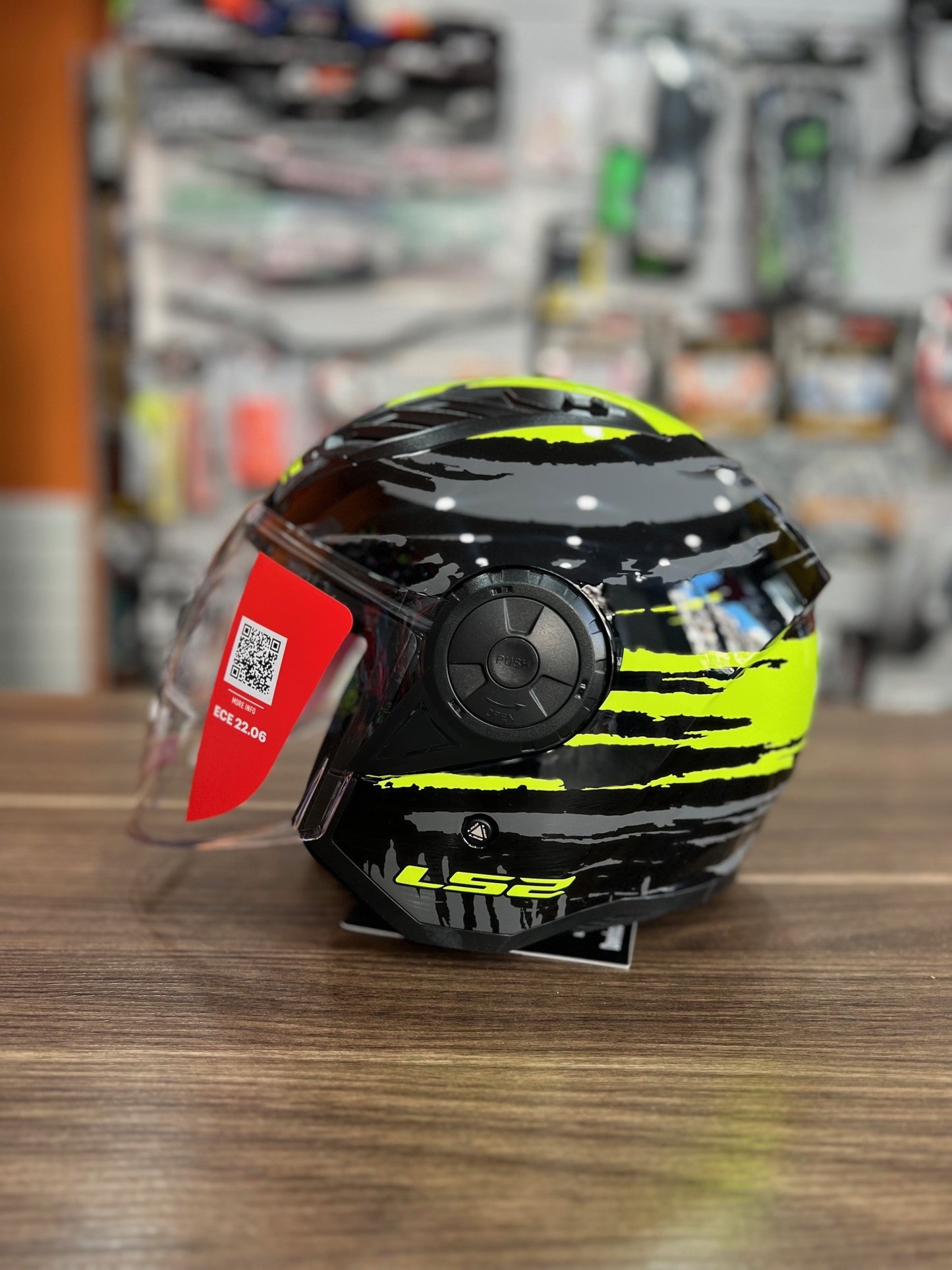 Casco LS2 Airflow 2 BRUSH BLACK YELLOW