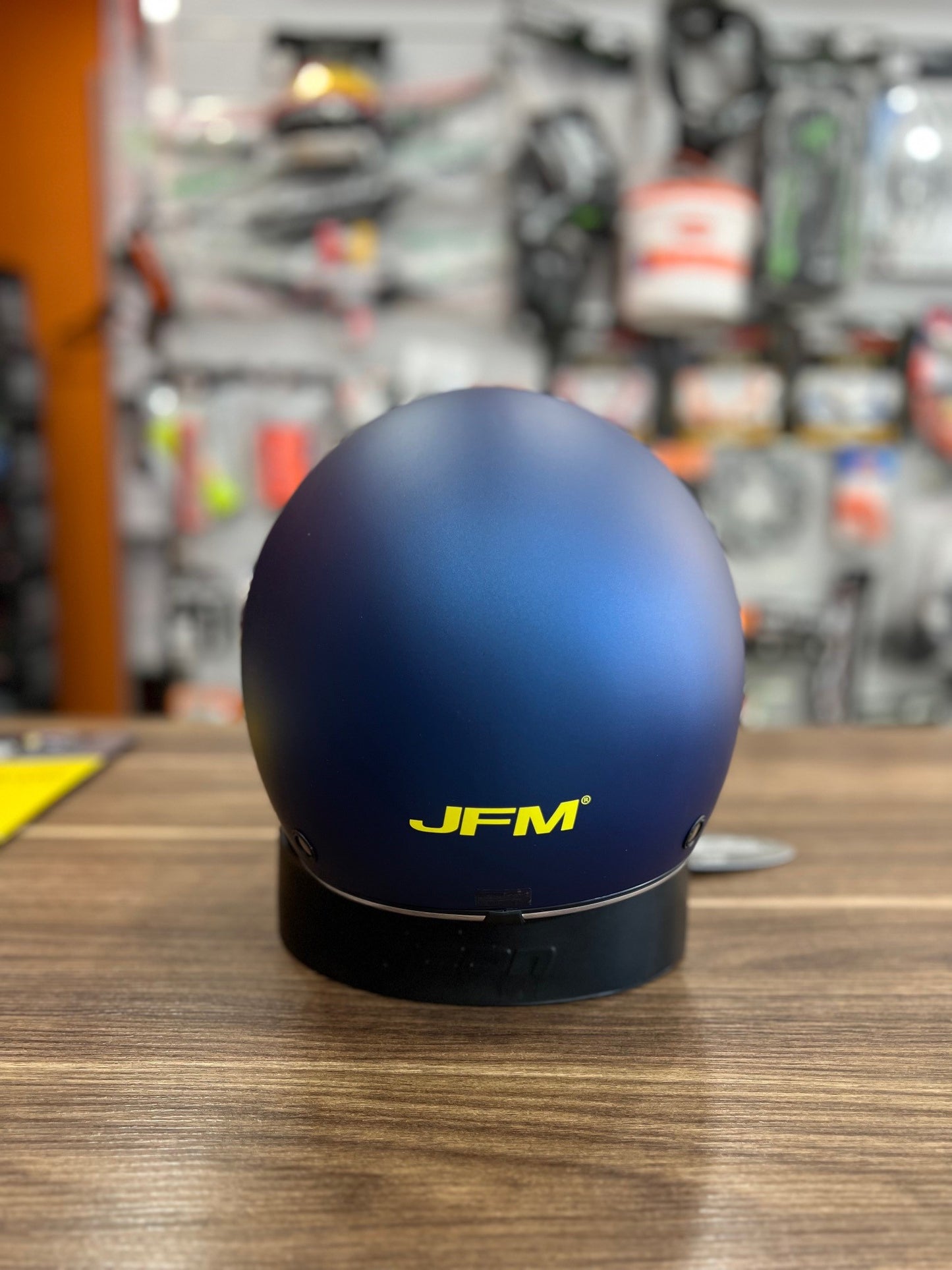 Casco Jet JFM 550 doppia visiera BLU OPACO