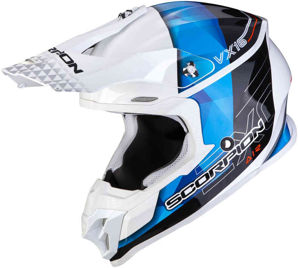 Casco Scorpion Exo vx 16 air bianco blu