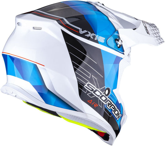 Casco Scorpion Exo vx 16 air bianco blu