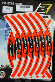 KIT ADESIVI CERCHI BLACKBIRD ARANCIO FLUO