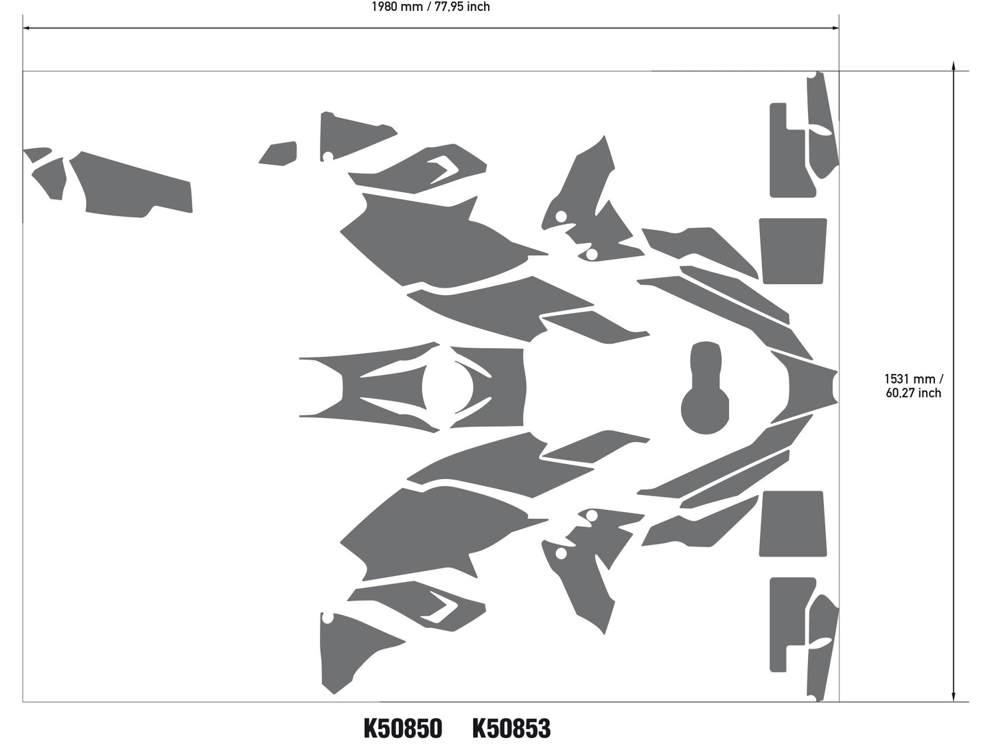Kit grafiche adesivi BMW R1200GS R1250GS 17-23