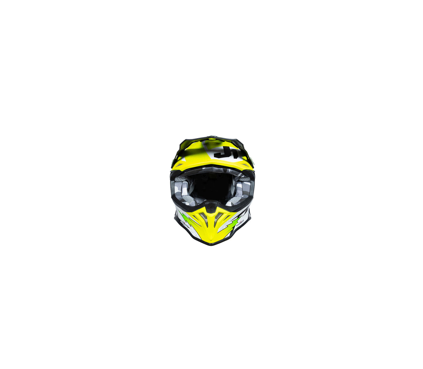 CASCO JUST J39 POSEIDON MATT FLUO YELLOW BLACK WHITE