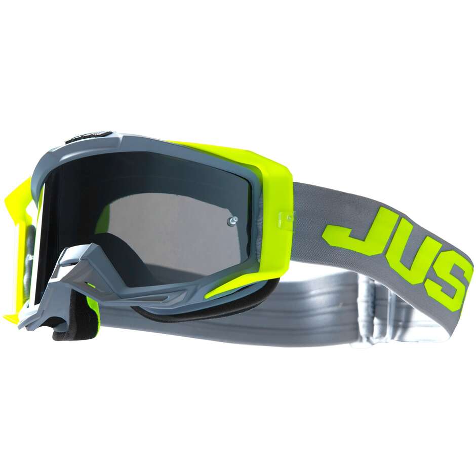 Mascherina JUST1 IRIS 2.0 grigio giallo fluo