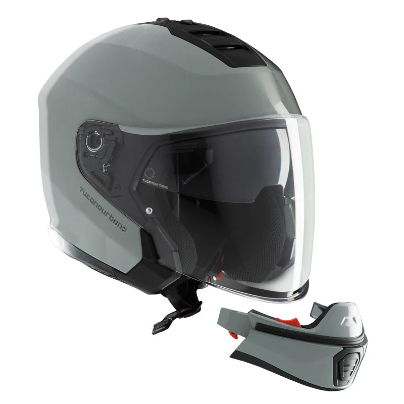 Casco modulare Tucano Urbano HYPERLINK GRIGIO NARDO LUCIDO
