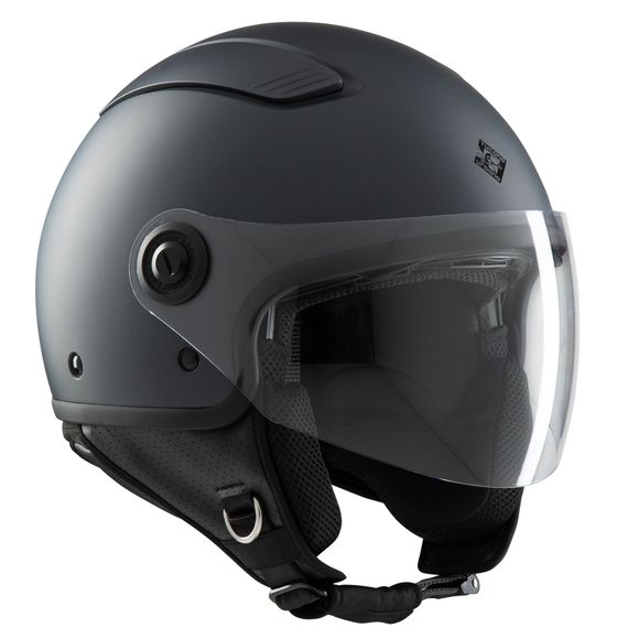 Casco Tucano Urbano Casco jet El´Fan matt NERO ANTRACITE