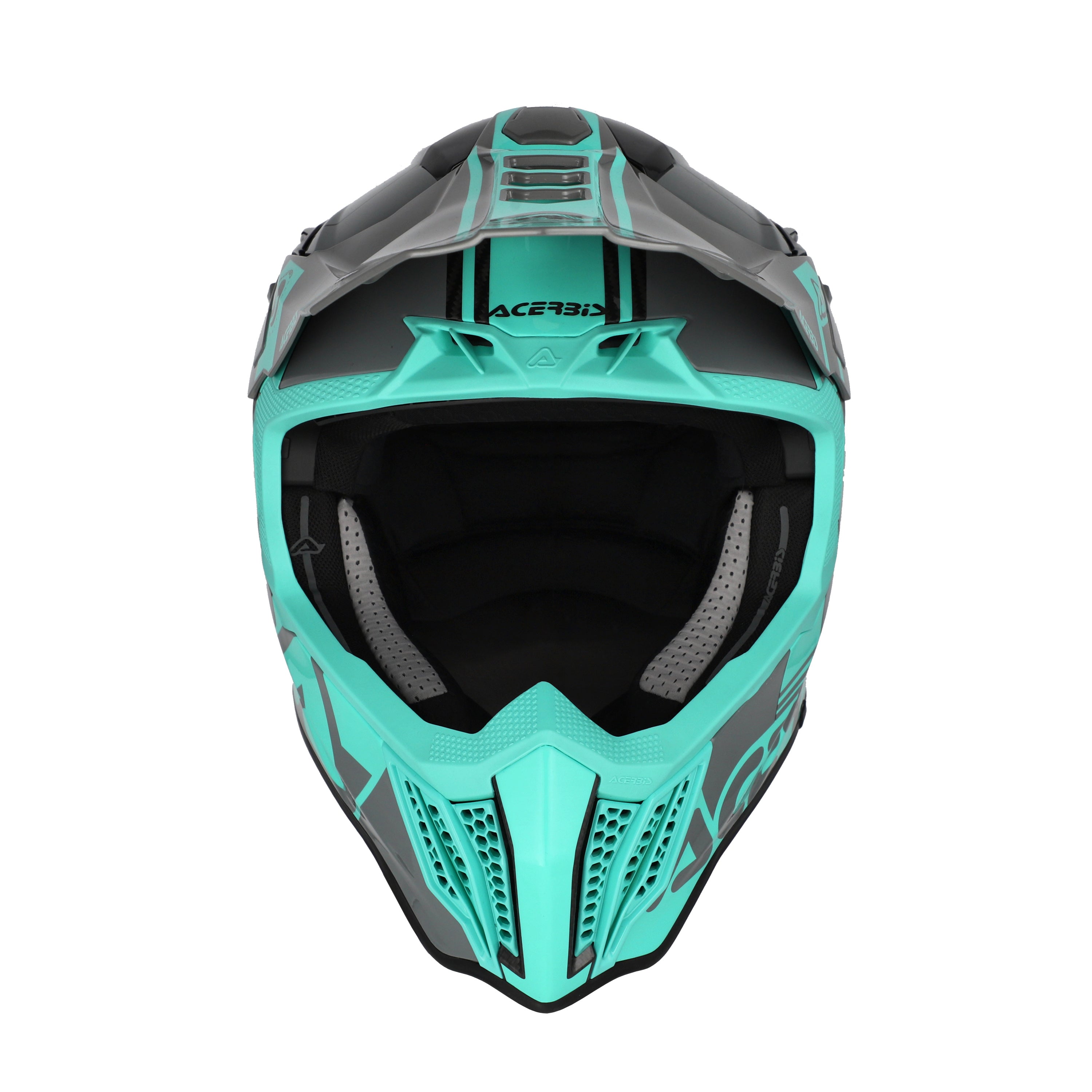 Casco Motocross Enduro Acerbis AIRSTRIKE-C CARBON TURCHESE