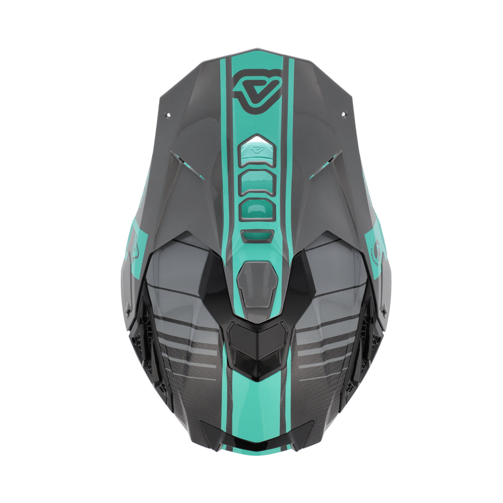 Casco Motocross Enduro Acerbis AIRSTRIKE-C CARBON TURCHESE