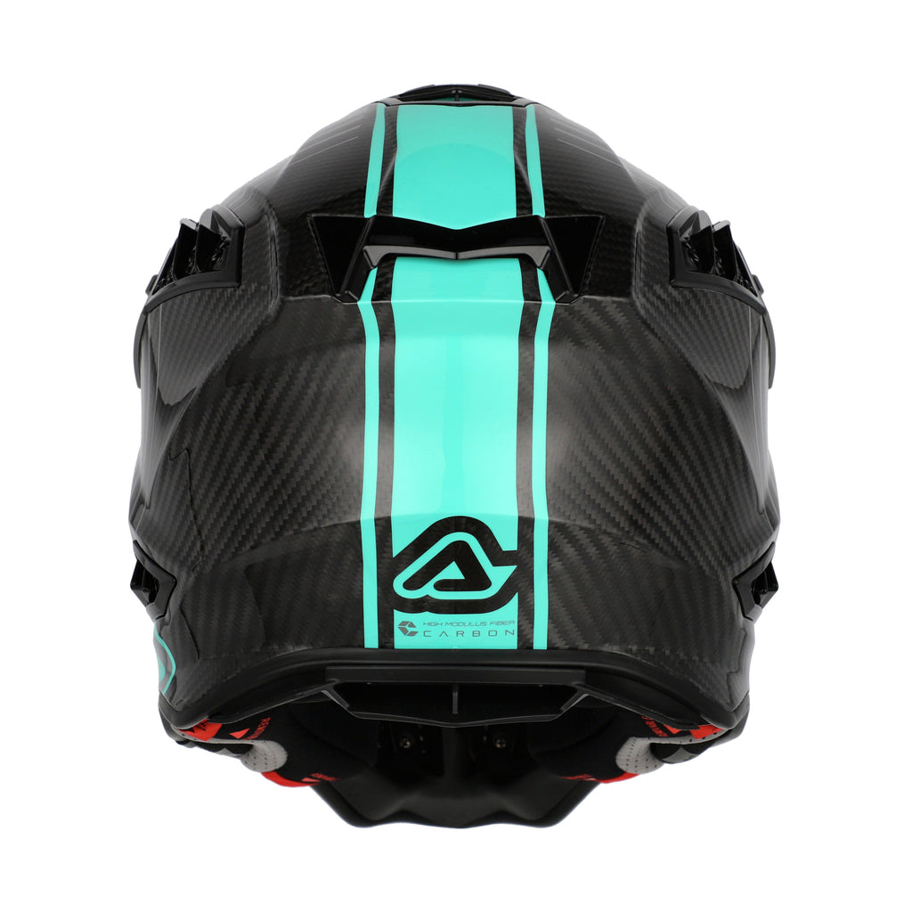 Casco Motocross Enduro Acerbis AIRSTRIKE-C CARBON TURCHESE
