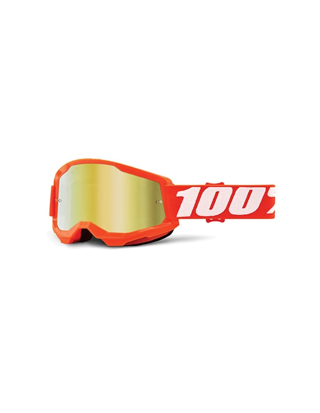 Maschera occhiali 100% Strata 2 lente specchiata - Orange