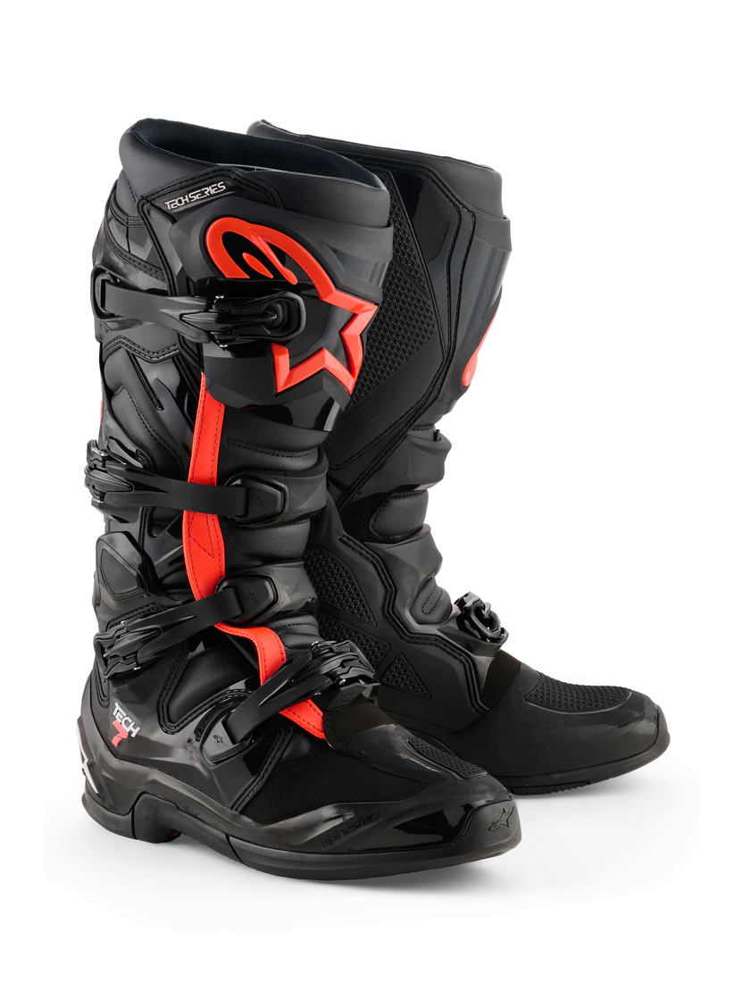 Stivali motocross enduro Alpinestars Tech 7 NERO ROSSO
