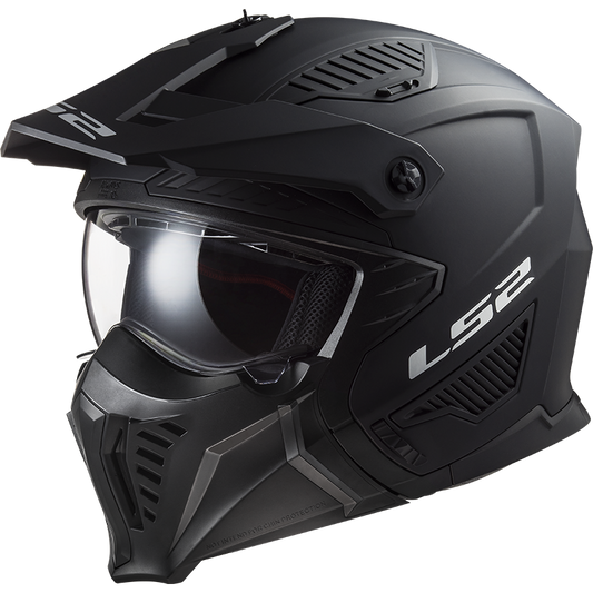 Casco moto jet LS2 Drifter nero opaco