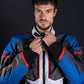 Giacca Moto Tessuto Ls2 NORWAY triplo Strato Nero Grigio Rosso
