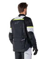 Giacca moto quattro 4 stagioni Alpinestars Bogotà Pro Drystar Grigio Giallo Fluo