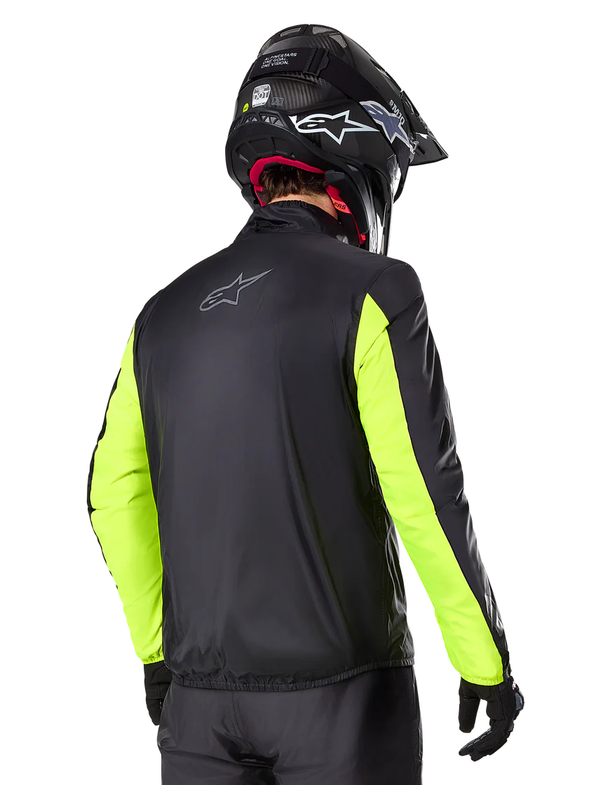 Giacca moto quattro 4 stagioni Alpinestars Bogotà Pro Drystar Grigio Giallo Fluo