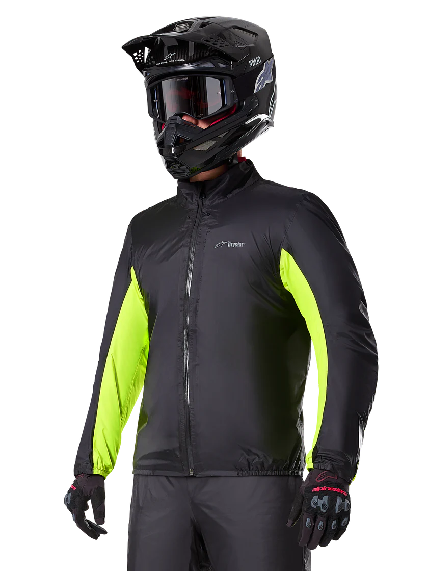 Giacca moto quattro 4 stagioni Alpinestars Bogotà Pro Drystar Grigio Giallo Fluo