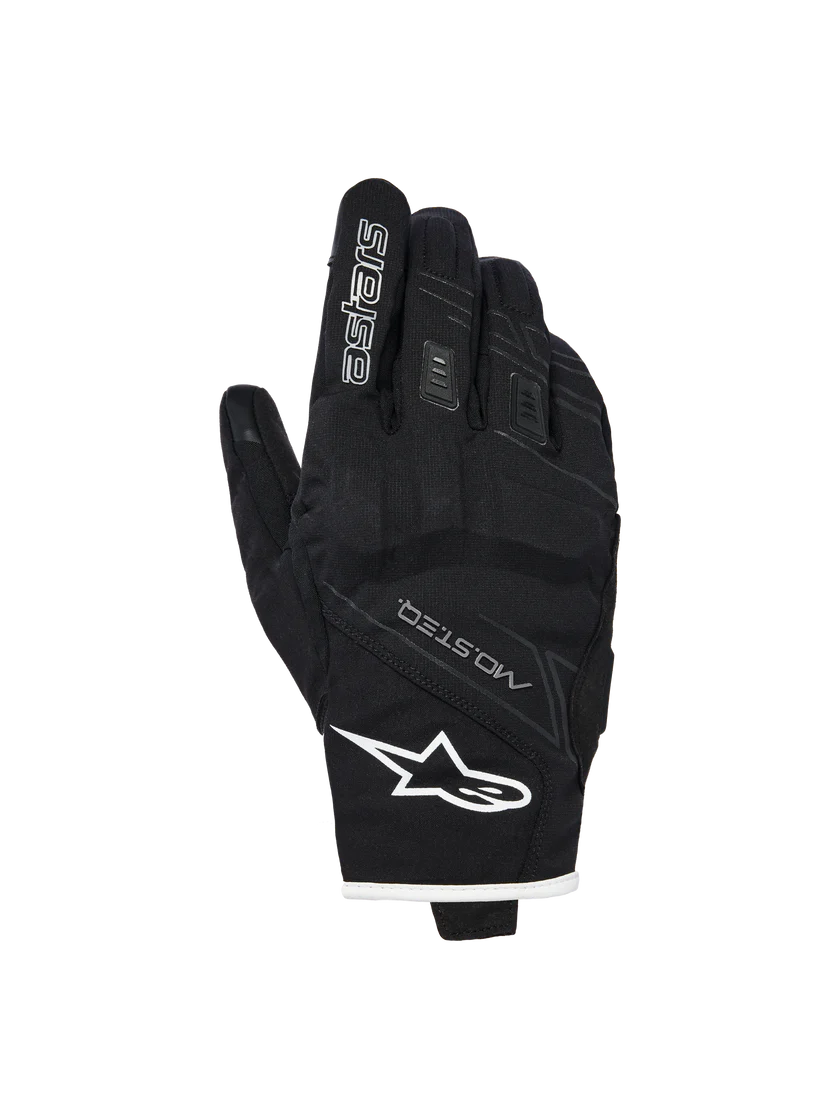 Guanti moto Alpinestars Moblast Impermeabili Drystar neri bianchi