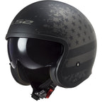 Casco jet LS2 Spitfire 2 Black Flag