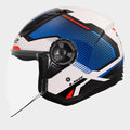 Casco LS2 AIRFLOW 2 SOLAR WHITE BLUE RED