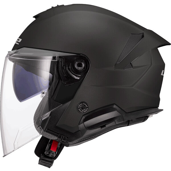 Casco Jet LS2 OF618 Verso II Solid Nero Opaco