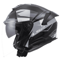 Casco Jet LS2 OF618 Verso II VENTUR GREY LUCIDO