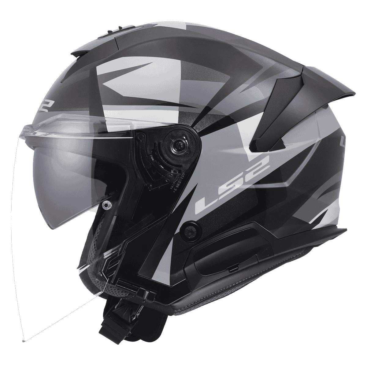 Casco Jet LS2 OF618 Verso II VENTUR GREY LUCIDO
