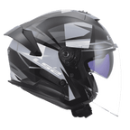 Casco Jet LS2 OF618 Verso II VENTUR GREY LUCIDO