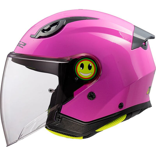 Casco moto Jet Bimbo LS2 FUNNY 2 Rosa