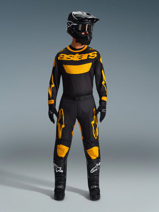 Completo motocross enduro Alpinestars Racer Riway Nero Giallo