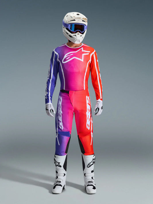 Completo motocross enduro Alpinestars Fluid Apex multicolore
