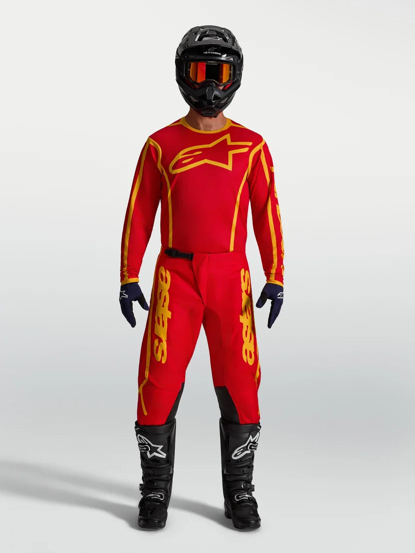 Completo motocross enduro Alpinestars Fluid Apex V2 2027 ROSSO